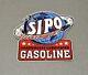 Vintage Very Rare 12 Sipo World Globe Airplane Porcelain Sign Car Gas Oil Truck