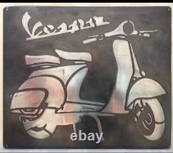 Vintage Vespa Metal sign(handmade)