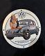 Vintage Volkswagon Motor Cars Porcelain Pinup Girl Gas Oil Motor Garage Ad Sign