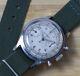 Vintage Wittnauer Stainless Steel Chronograph Venus 188 Triple Signed 3256