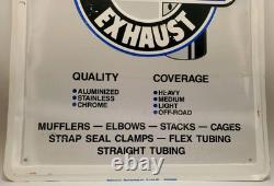 Vintage Walker Truck Exhaust Metal Embossed Sign Original 24×18 Stout Ind Rare