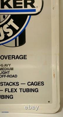 Vintage Walker Truck Exhaust Metal Embossed Sign Original 24×18 Stout Ind Rare