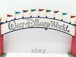 Vintage Walt Disney World Monorail Accessories Archway Sign Playset Lights Up