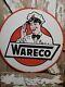 Vintage Wareco Porcelain Sign Gasoline Sign Gas Station William Ware Texaco 30