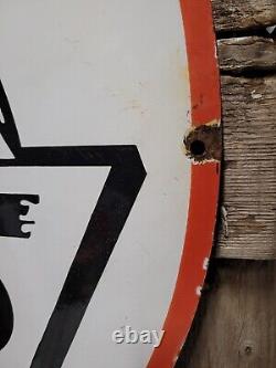 Vintage Wareco Porcelain Sign Gasoline Sign Gas Station William Ware Texaco 30