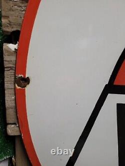 Vintage Wareco Porcelain Sign Gasoline Sign Gas Station William Ware Texaco 30