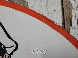 Vintage Wareco Porcelain Sign Gasoline Sign Gas Station William Ware Texaco 30