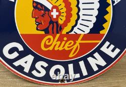 Vintage Washington Gasoline Porcelain Sign, Gas Station, Pump Plate, Motor Oil