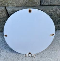 Vintage Washington Indian Gasoline Sign American Chief Gas Pump Porcelain Sign