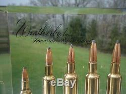 Vintage Weatherby Ammunition Display Cartridge Advertisement Lucite