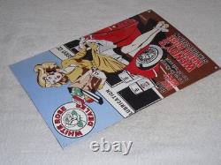 Vintage Wendy White Rose Woman Convertible 16 Porcelain Metal Gasoline Oil Sign