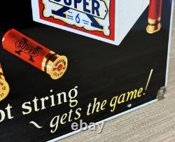 Vintage Western Ammunition Porcelain Sign Rifle Shot Gun Disney Mickey Goofy