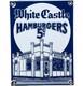 Vintage White Castle Porcelain Sign Fast Food Gas Station Pepsi Dew Mcdonalds
