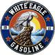 Vintage White Eagle Gasoline Porcelain Sign Service Station Bald Oil Gas America