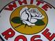 Vintage White Rose Gasoline Service Station 11 3/4 Porcelain Metal Gas Oil Sign