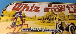 Vintage Whiz Radiator Sign Service Station Gas Pump Porcelain Sign