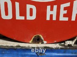 Vintage Willard Sign Old Insulated Batteries Sold Here Auto Parts Porcelain Sign