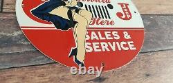 Vintage Willy's Jeep Porcelain Gas Service Station Make An Offer Wrangler Sign