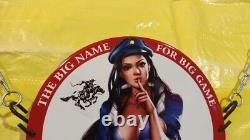 Vintage Wincheste Guns Shotgun Pistol Sniper Pinup Girl Porcelain Enamel Sign