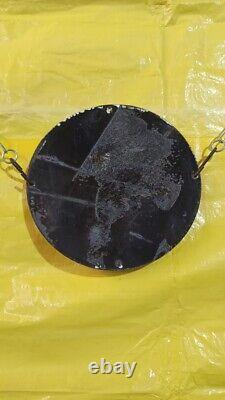 Vintage Wincheste Guns Shotgun Pistol Sniper Pinup Girl Porcelain Enamel Sign