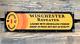 Vintage Winchester Reaper Rifle Pistol Ammo Gas Oil Gasoline Porcelain Sign