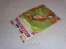 Vintage Winchester Shotgun Shells Turkey Hunting 1' Porcelain Metal Gas Oil Sign