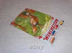 Vintage Winchester Shotgun Shells Turkey Hunting 1' Porcelain Metal Gas Oil Sign