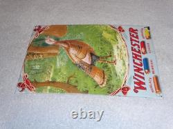 Vintage Winchester Shotgun Shells Turkey Hunting 1' Porcelain Metal Gas Oil Sign