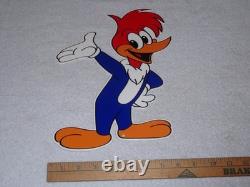 Vintage Woody Woodpecker Walter Lantz Cartoon Show 14 Metal Gasoline & Oil Sign