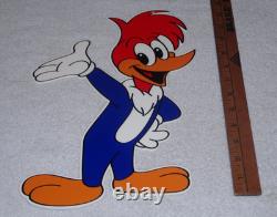 Vintage Woody Woodpecker Walter Lantz Cartoon Show 14 Metal Gasoline & Oil Sign