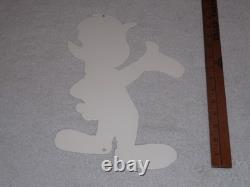 Vintage Woody Woodpecker Walter Lantz Cartoon Show 14 Metal Gasoline & Oil Sign