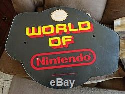 Vintage World of Nintendo Globe SIgn RARE AUTHENTIC