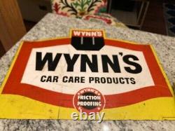 Vintage Wynn's Car Care Products Friction Proofing Signs (2)