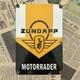 Vintage Zundapp Motorcycle 8x12 Inches Porcelain Enamel Sign