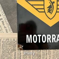 Vintage Zundapp Motorcycle 8x12 Inches Porcelain Enamel Sign