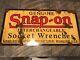 Vintage Early Style Look Genuine Snap-on Socket Wrench Tool Dealer Sign Nice
