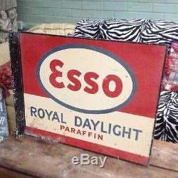 Vintage enamel esso sign