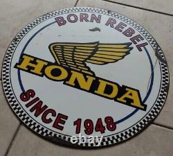 Vintage honda motorcycle signs