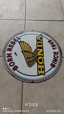 Vintage honda motorcycle signs