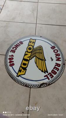 Vintage honda motorcycle signs