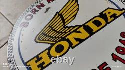 Vintage honda motorcycle signs