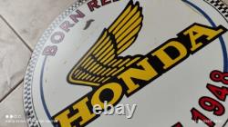 Vintage honda motorcycle signs