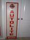 Vintage Lg 60x18 Vertical Metal Autolite Batteries Sign Nice Cond
