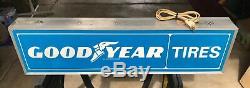 Vintage lighted Goodyear Tire Sign