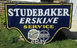 Vintage porcelain Studebaker Erskine Dealership sign