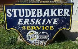 Vintage porcelain Studebaker Erskine Dealership sign