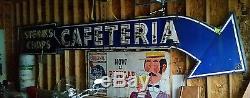 Vintage porcelain neon cafeteria sign