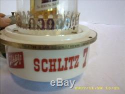Vintage schlitz beer sign light 7 oz bottle 1959 lamp lantern bar mancave decor