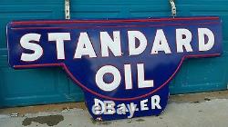 Vintage standard dealer porcelain sign RARE L@@K