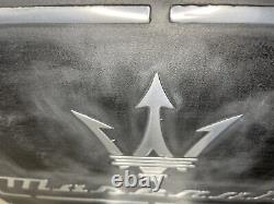 Vintage style Maserati sign in cast metal(handmade)
